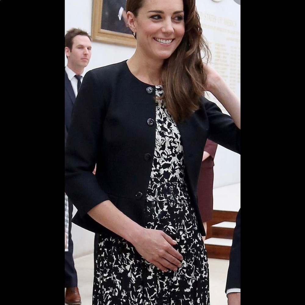 TORY BURCH SILK PRINT DRESS SZ 8, fave of Kate Middleton